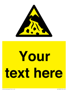 Custom Warning: Debris flow zone